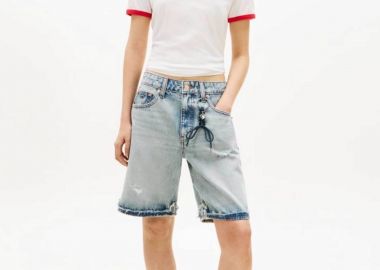 Tommy Jeans γυνακεία βερμούδα denim Loose 