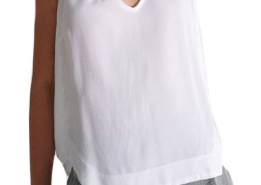 Top Ale Αμάνικο 81372352-WHITE Γυναικείο - Ale - 