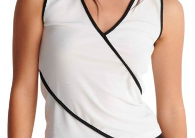 Top Ale Αμάνικο 82887464-WHITE Γυναικείο - Ale - 