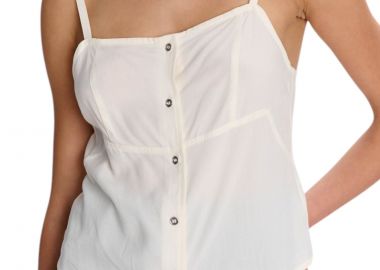 Top Ale Αμάνικο Με Κουμπιά 8921022-OFF WHITE Γυναικείο - Ale - 