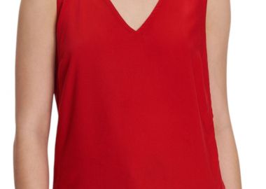 Top Ale Αμάνικο Με V 8918862D-RED Γυναικείο - Ale - 