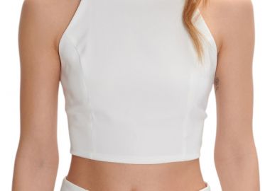 Top Ale Με Δέσιμο Στην Πλάτη 8921200-WHITE Γυναικείο - Ale - 