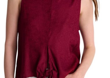 Top Ale Μονόχρωμο Με Κόμπο 8922431-BURGUNDY Γυναικείο - Ale - 