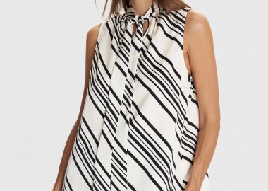 Τοπ αμάνικο με ριγέ print - 5206634984302 -  - 