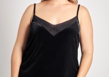 Τοπ από βελούδο με διαφάνεια -  - 