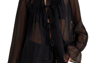 Top Attrattivo Μακρυμάνικο Με Δεσίματα 9922290-BLACK Γυναικείο - Attrattivo - 