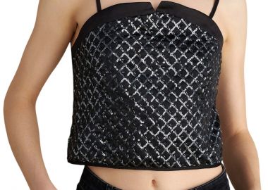 Top Attrattivo Με Παγιέτες 9922751-BLACK Γυναικείο - Attrattivo - 