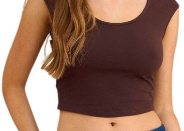 Top Attrattivo Μονόχρωμο 9905044J-CHOCOLATE Γυναικείο - Attrattivo - 