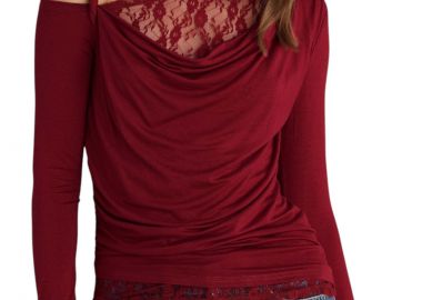 Top Attrattivo Ντραπέ Με Δαντέλα 9922031-REDROSE Γυναικείο - Attrattivo - 