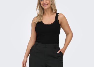 Τοπ Carsara με δαντέλα - ONLY CARMAKOMA - 