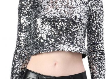 Top DKNY Mock Neck DJ4T1239-SIL Γυναικείο - DKNY - 