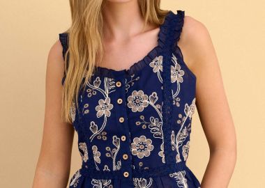 Τοπ φλοράλ κιπούρ με κουμπιά - 5206179091510 -  - 