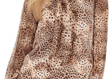 Top Guess Brigitte Bowed W4YH6BWEE20-P1IE-MICRO CHEETAH PRINT Γυναικείο - Guess - 