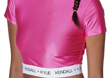 Top Kendal + Kylie Waist Logo Shinny Cropped KKW3611671-FUCSHIA Γυναικείο - Kendal + Kylie - 