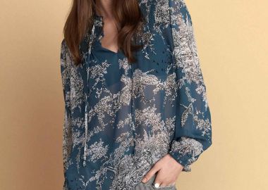 Τοπ μακρυμάνικο με abstract print - 5206179088046 -  - 