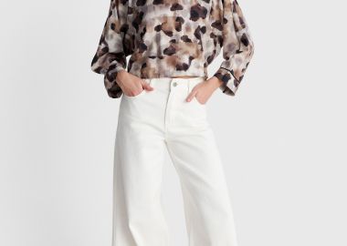 Τοπ με abstract print και δέσιμο - 5206179072762 -  - 