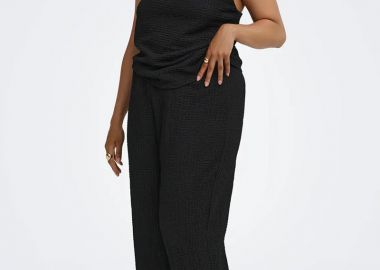 Τοπ με έναν ώμο και χρυσή λεπτομέρεια Plus Size -  - 