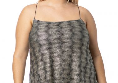 Τοπ με spaggeti τιράντες και λούρεξ σε χρυσό χρώμα -  - 