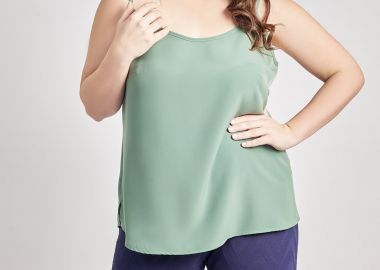 Τοπ με τιράντες κρεπ -  - 