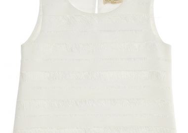 Top Monnalisa Αμάνικο Με Δαντέλα 715303 5308-0001 Κορίτσι - Monnalisa - 