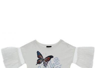 Top Monnalisa Τulle 495600SV 5050-0001 Κορίτσι - Monnalisa - 