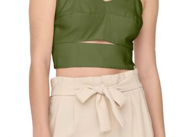 Top Only Onlmago Life Strap Crop 15291229-Olive Branch Γυναικείο - Only - 