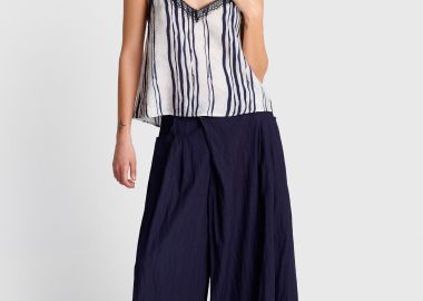 Τοπ ριγέ με δαντέλα - 5206179169431 -  - 