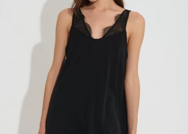 Τοπ Satin Lingerie Με Δανδέλα DEJAVU -  - 