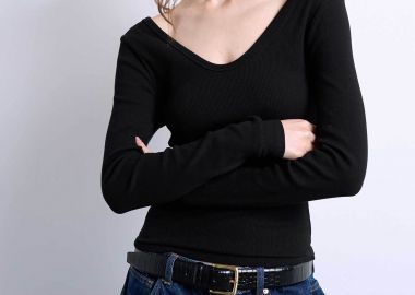 Topshop γυναικεία μπλούζα με ανοιχτή λαιμόκοψη 
