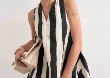 Topshop γυναικείο mini φόρεμα ριγέ 
