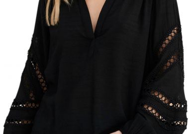 Τουνίκ Attrattivo Με Κέντημα 9923007-BLACK Γυναικείο - Attrattivo - 