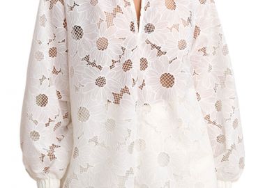 Τουνίκ Attrattivo Με Κεντητά Λουλούδια 9920689-WHITE Γυναικείο - Attrattivo - 