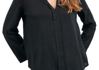 Τουνίκ Attrattivo Mονόχρωμη Mε V 91372231-BLACK Γυναικείο - Attrattivo - 