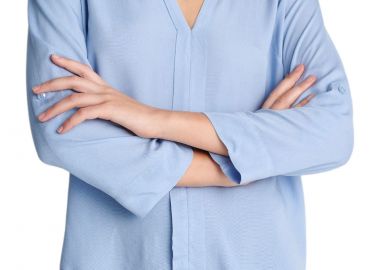 Τουνίκ Attrattivo Μονόχρωμη Με V-Neck 91372231C-CIEL Γυναικείο - Attrattivo - 