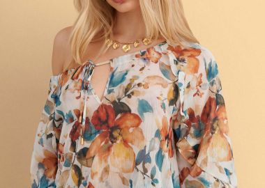 Τουνίκ φλοράλ με σούρες - 5206179080088 -  - 