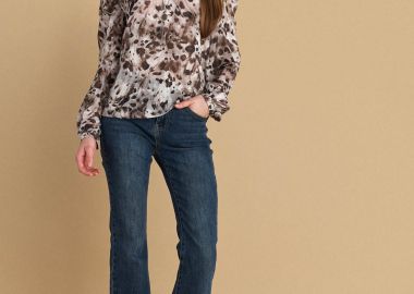 Τουνίκ μακρυμάνικη εμπριμέ - 5206179000369 -  - 