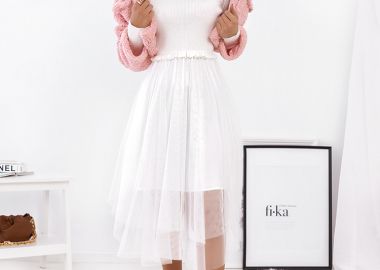 ΤΟΥΛΙΝΟ ΛΕΥΚΟ ΦΟΡΕΜΑ - SEQUEL - sense-shop - 