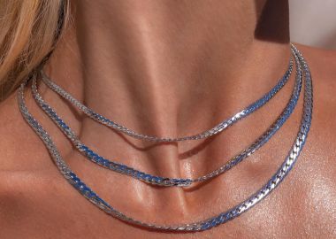 ΤΡΙΠΛΟ ΚΟΛΙΕ ΑΛΥΣΙΔΑ ΑΣΗΜΙ - FARLEE - fashionroom - 