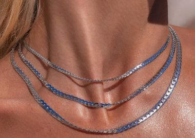 ΤΡΙΠΛΟ ΚΟΛΙΕ ΑΛΥΣΙΔΑ ΑΣΗΜΙ - FARLEE - sense-shop - 