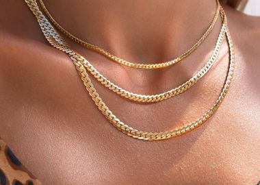 ΤΡΙΠΛΟ ΚΟΛΙΕ ΑΛΥΣΙΔΑ ΧΡΥΣΗ - FARLEE - fashionroom - 