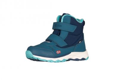 Trollkids Kids Hafjell Winter Boots waterproof snow boots with Velcro closure blue 264102 - Trollkids - 