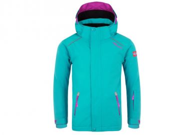 Trollkids Kids Holmenkollen Snow Jacket Pro with Hood Turquoise 913125 - Trollkids - 
