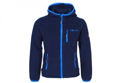 TrollKids Kids Stavanger Jacket navylight blue windproof fleece jacket 706110 - Trollkids - 