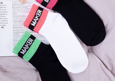 TROUBLE MAKER BASKET SOCKS PACK OF 3 - fashionroom - 