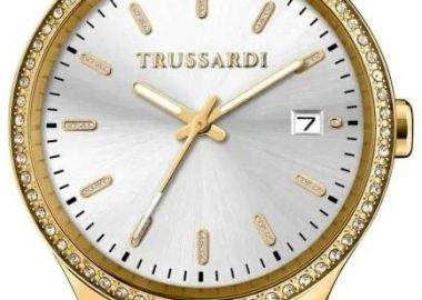 TRUSSARDI City Life Crystals - R2453170504, Gold case with Stainless Steel Bracelet - Trussardi - 