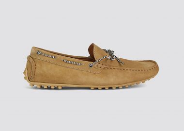 Trussardi Jeans ανδρικά loafers suede - 77A00169-9Y099999 Μπεζ - TRUSSARDI BAZAAR - 