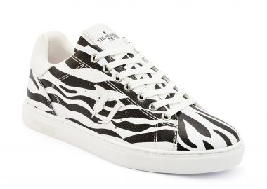 Trussardi Jeans γυναικεία sneakers με animal print - 79A00453-9Y099998 Λευκό - TRUSSARDI BAZAAR - 