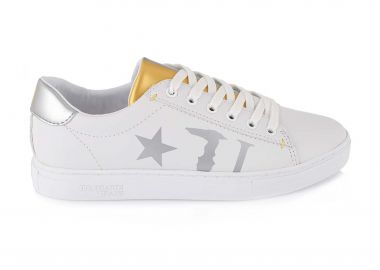 Trussardi Jeans γυυναικεία sneakers με λογότυπο στο πλάι - 79A00308-9Y099999 Χρυσό - TRUSSARDI BAZAAR - 