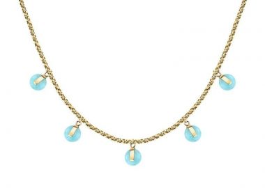 TRUSSARDI Κολιέ από ανοξείδωτο ατσάλι Gold TJAYF02 - Trussardi Jewellery - 