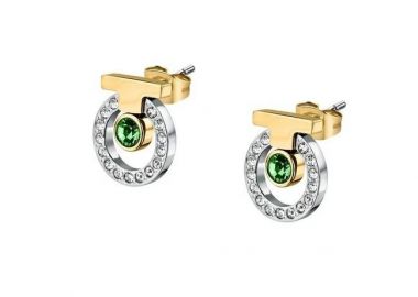 TRUSSARDI Σκουλαρίκια από ανοξείδωτο ατσάλι Gold & Silver TJAXC61 - Trussardi Jewellery - 